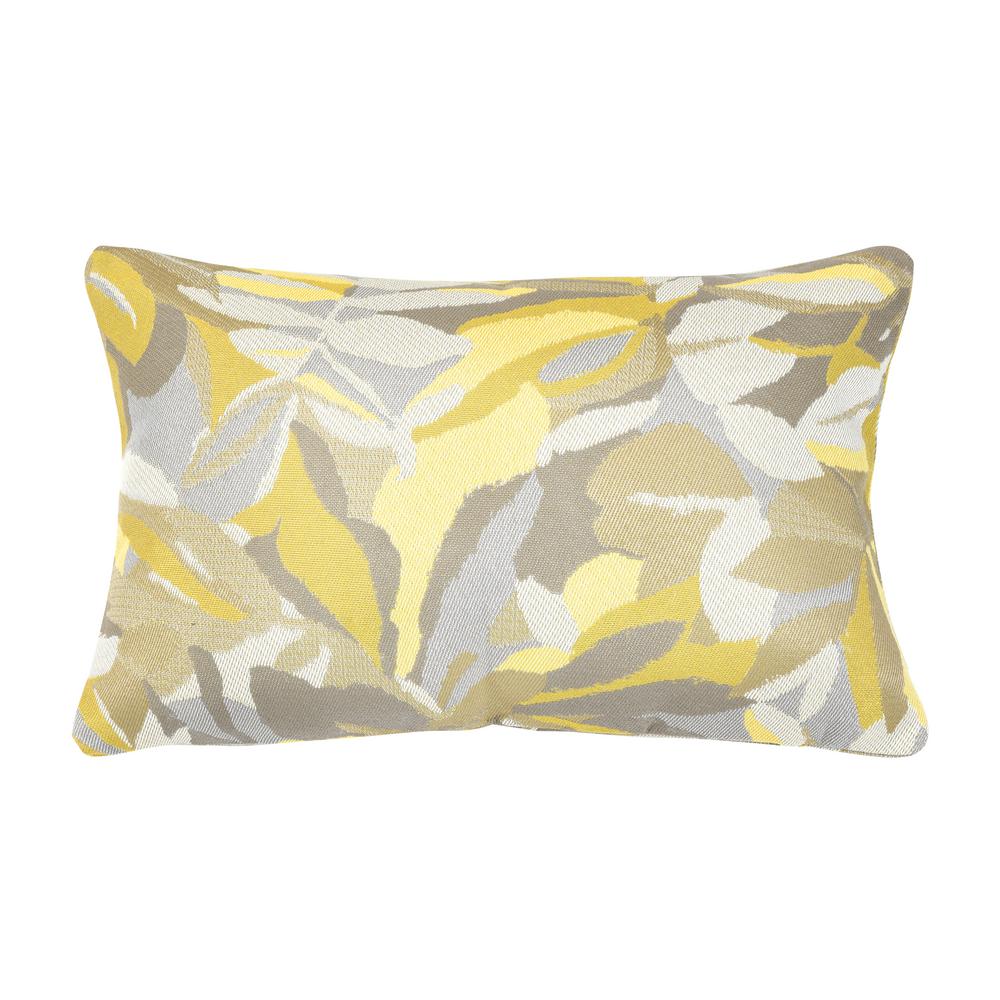 Grouchy Goose Coastal Pineapple Yellow Rectangular Lumbar Outdoor