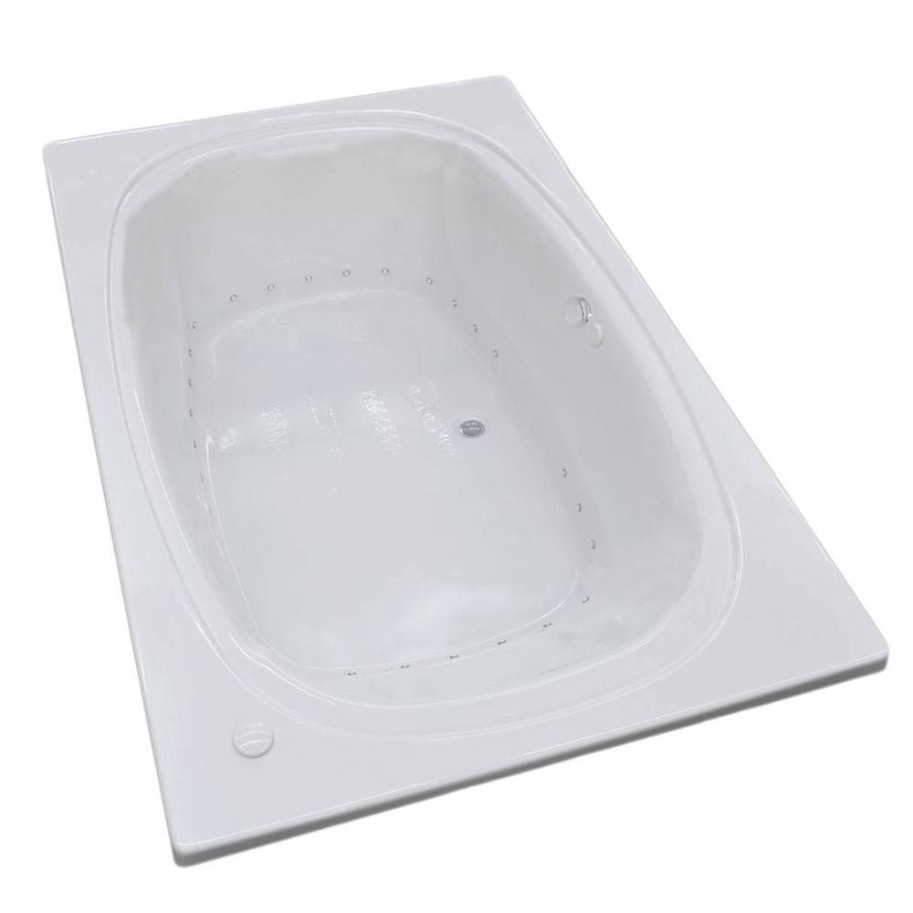 Universal Tubs Peridot 6.5 ft. Rectangular Dropin Whirlpool Air Bath