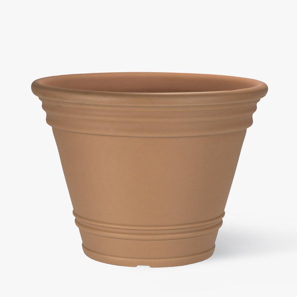 Orange Indoor Outdoor Plant Pots Planters The Home Depot 20 In Terracotta Resin Portofino Planter