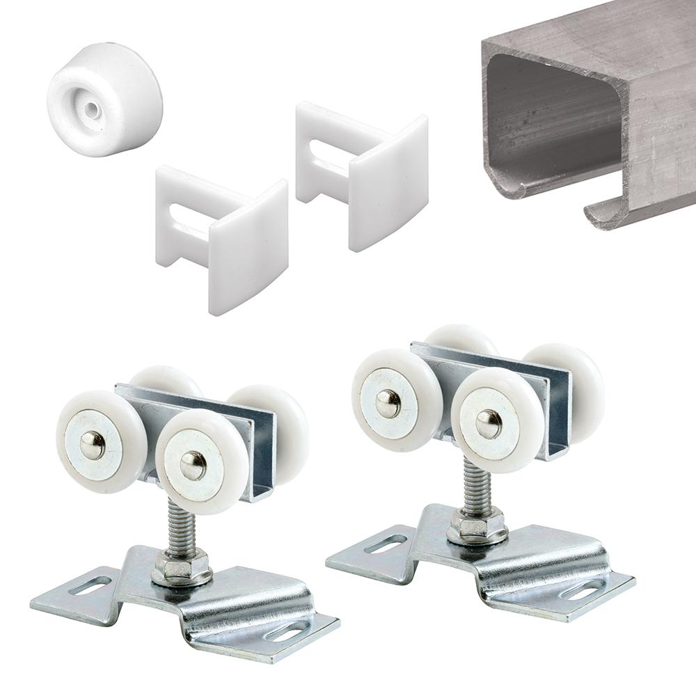 PrimeLine Bypass Closet Door Track Kit163591 The Home Depot