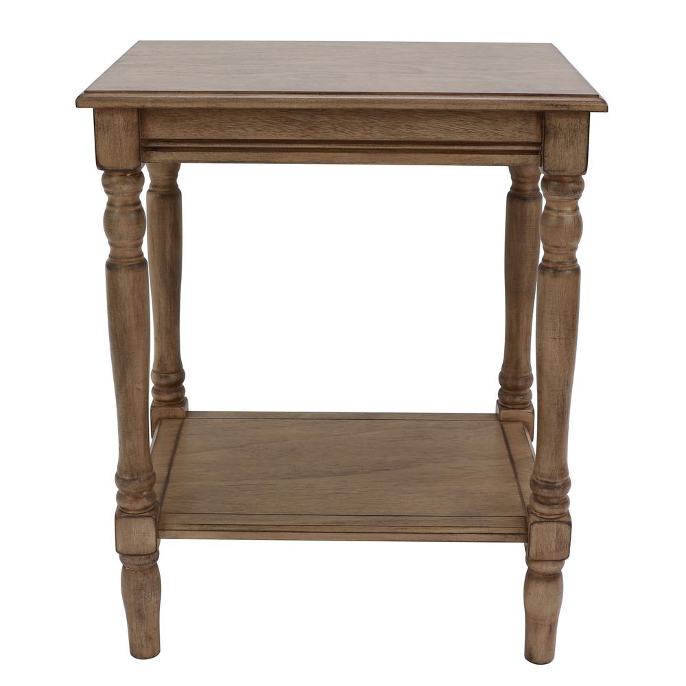 Decor Therapy Simplify Oak End Table Fr8711 The Home Depot Decor Therapy Simplify Oak End Table