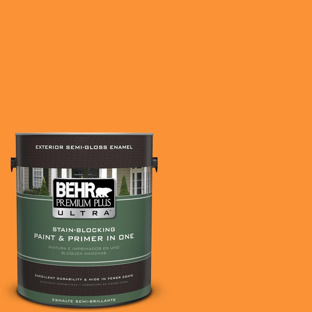 BEHR Premium Plus Ultra 1gal. P2407 Joyful Orange Semi