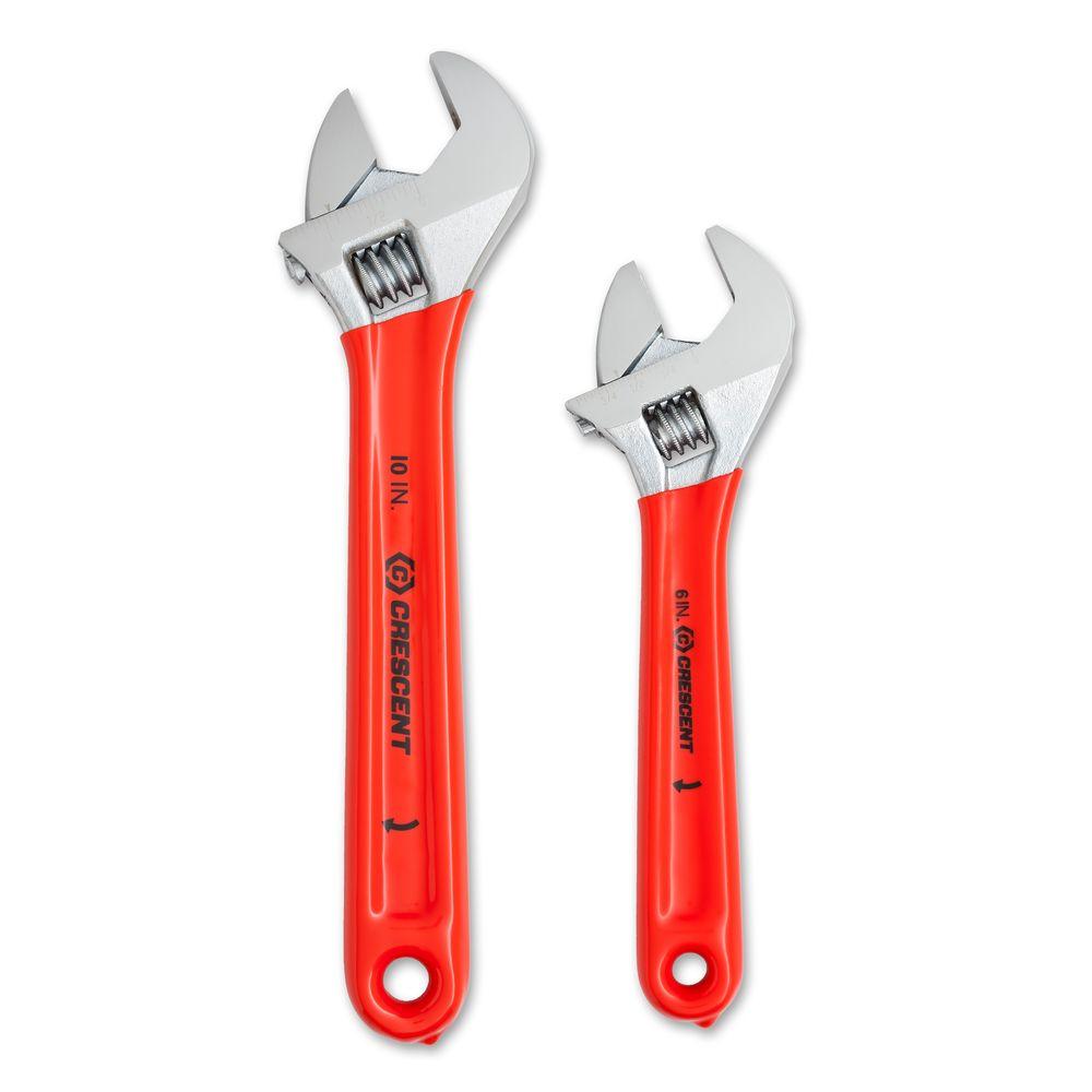 crescent 6 in  and 10 in  adjustable wrench set