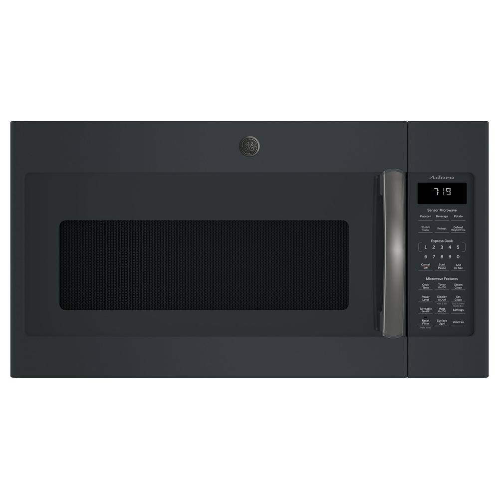 Black Slate Ge Liances The Home Depot Over The Range Microwave In Black Slate With Sensor Cooking