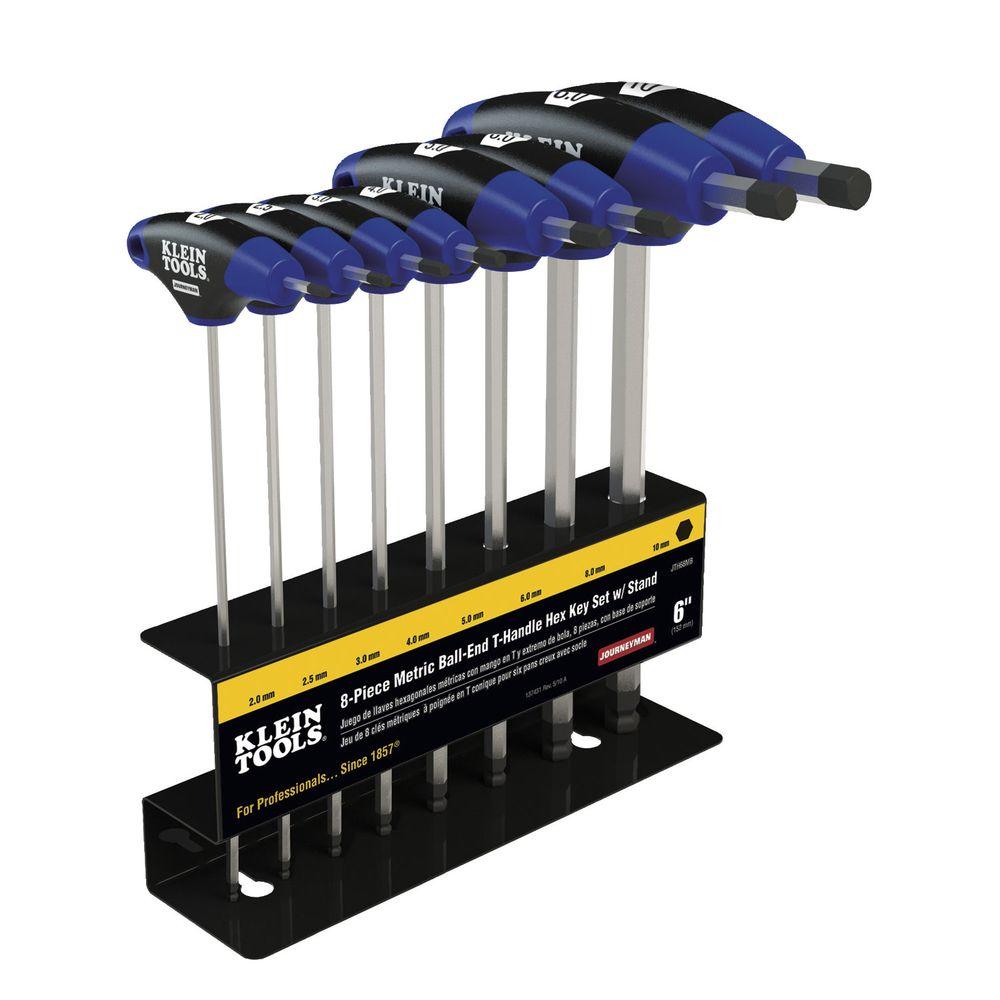 19 mm Metric 8 mm 6-Piece TEKTON 2540 Jumbo Hex Key Wrench Set