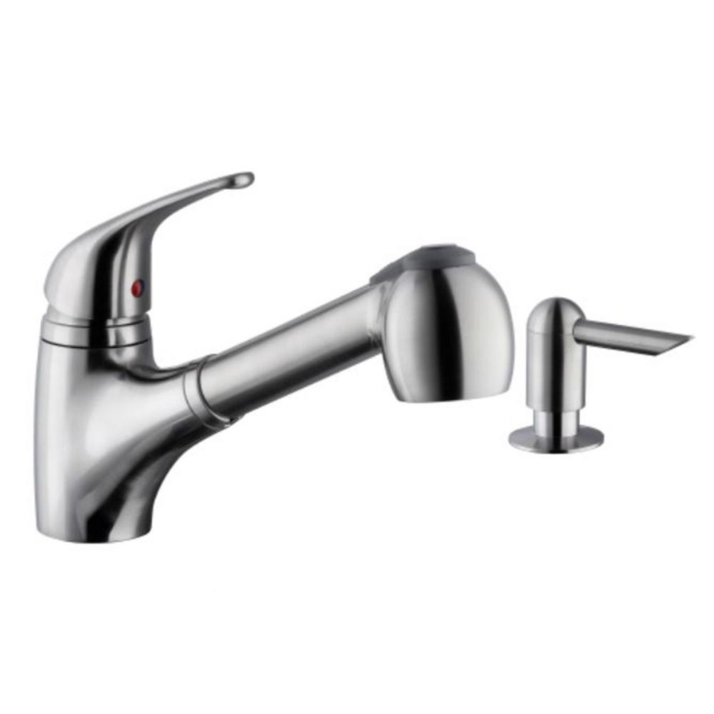 Cahaba Low Profile Single Handle Pull Down Sprayer Kitchen Faucet Cahaba Low Profile Single Handle Pull Down Sprayer Kitchen Faucet With Soap Dispenser In