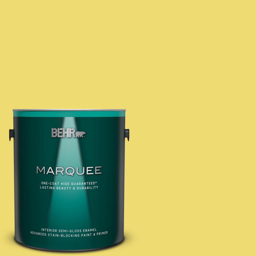 BEHR MARQUEE 1 gal. T1515 Plastic Lime SemiGloss Enamel Interior
