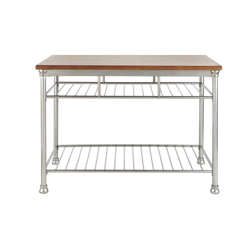 Homestyles The Orleans Vintage Carmel Kitchen Utility Table 5061 94 The Home Depot