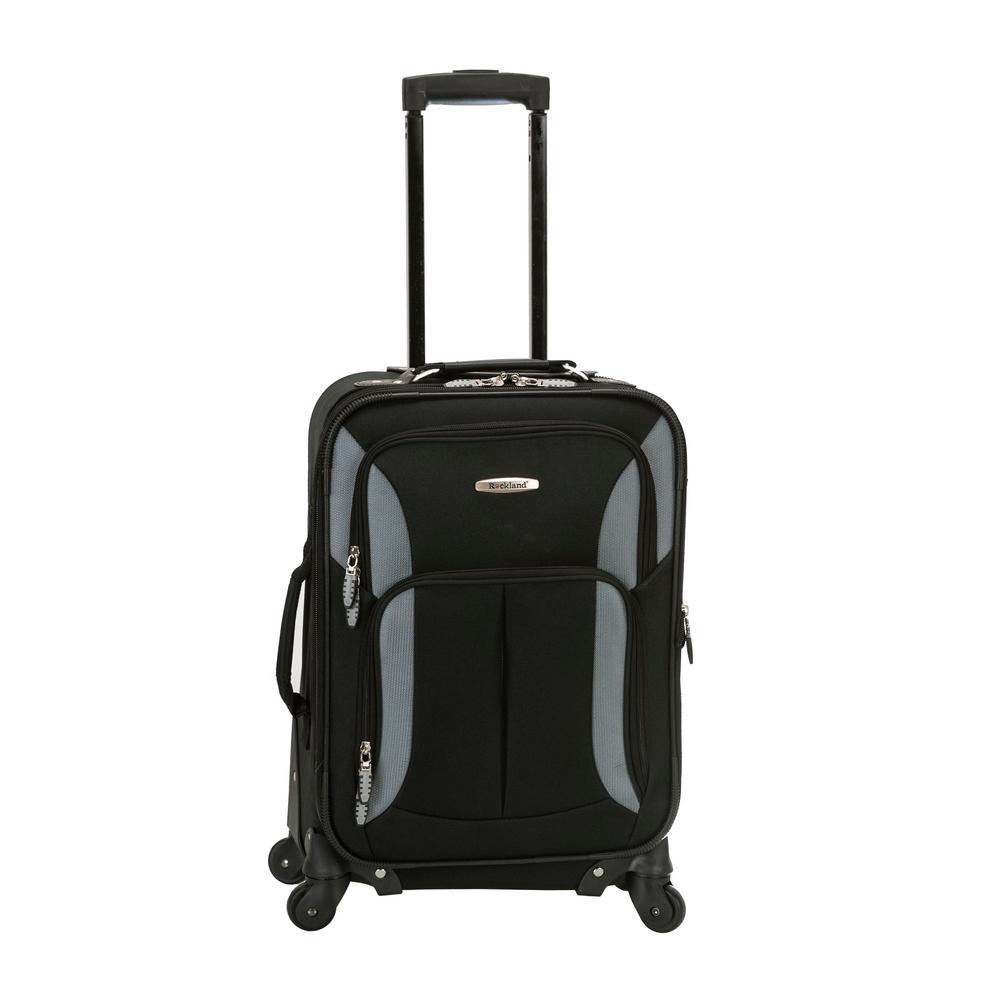 Rockland Pasadena 19 in. Expandable Spinner Carry-On, Black/grey was $110.0 now $38.5 (65.0% off)
