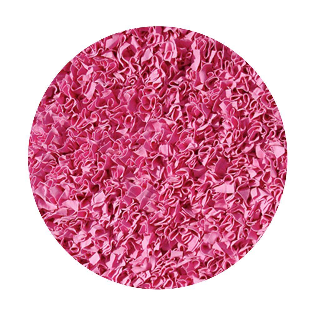Filament Design Shaggy Raggy Bubble Gum Pink 4 ft. x 4 ft. Round Indoor