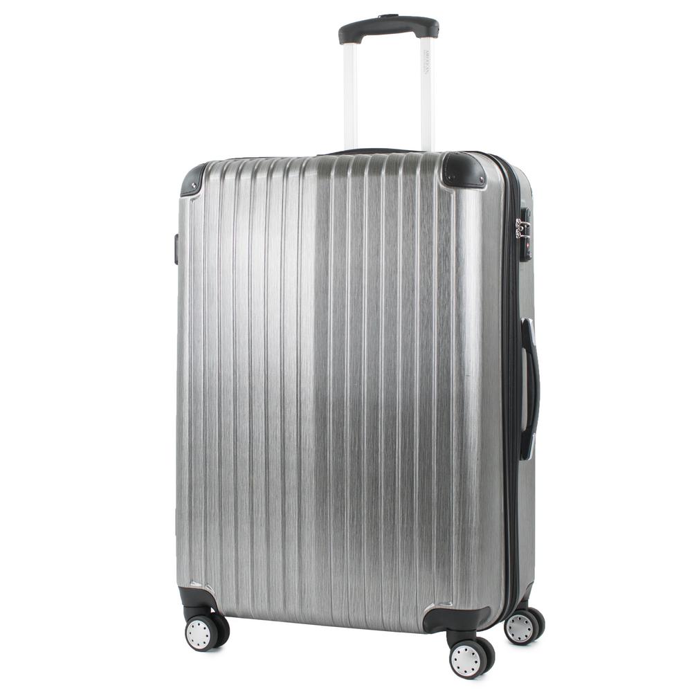 American Green Travel Melrose 25 in. Silver Polycarbonate Expandable ...