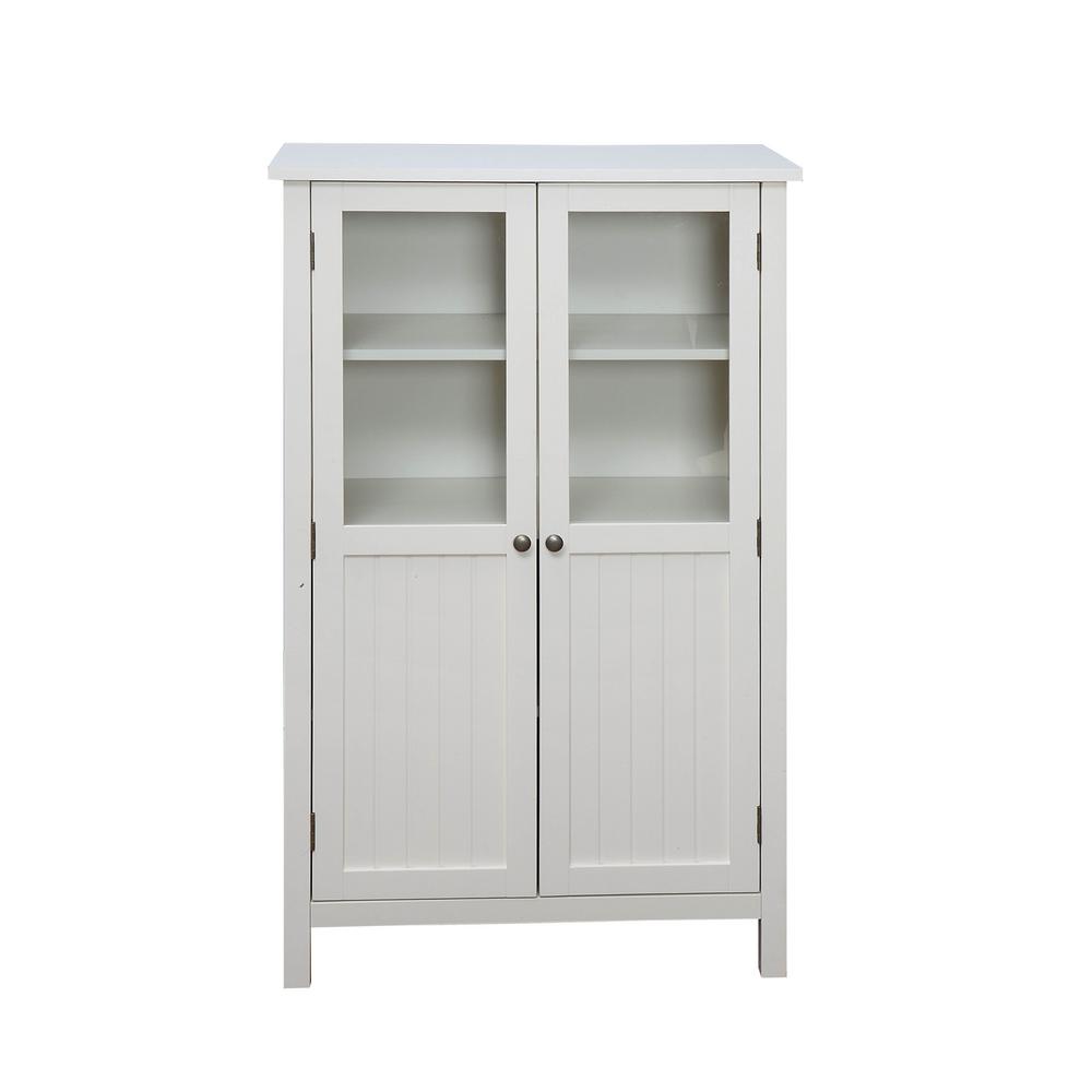 Usl Farmhouse White Storage Pantry Sk19295a2 Pw The Home Depot