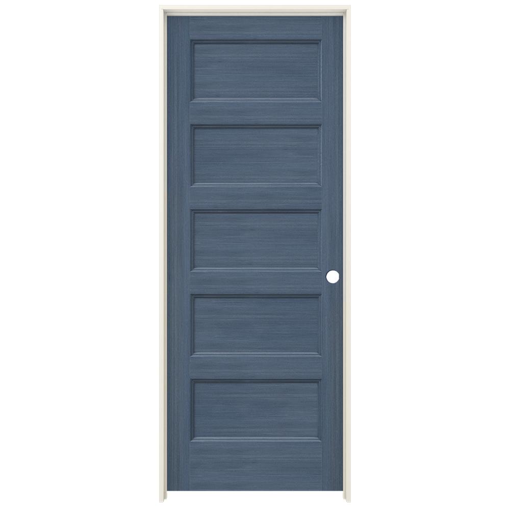 JELD-WEN 32 In. X 80 In. Conmore Denim Stain Smooth Hollow Core Molded ...