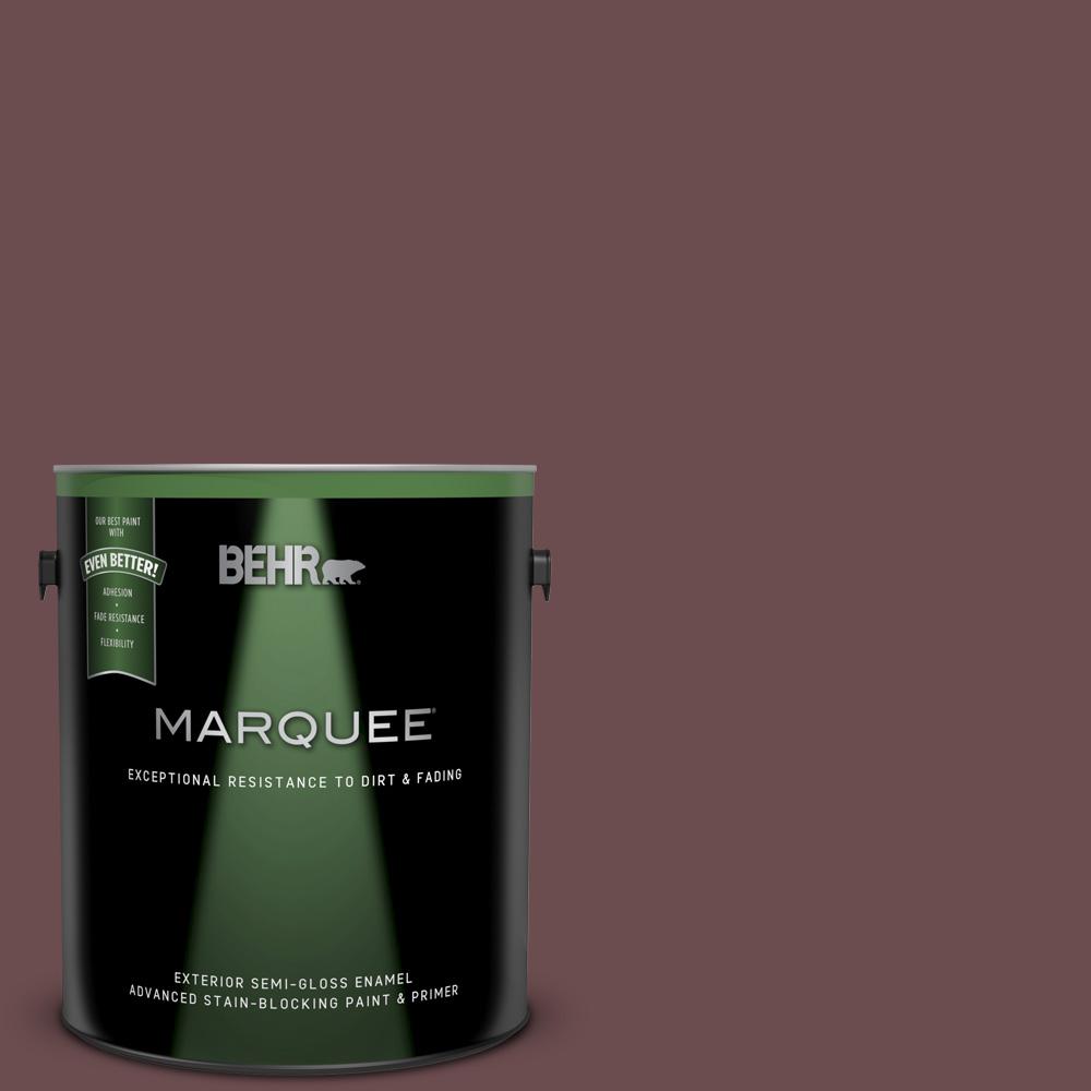 BEHR MARQUEE 1 gal. 710B6 Painted Leather SemiGloss Enamel Exterior