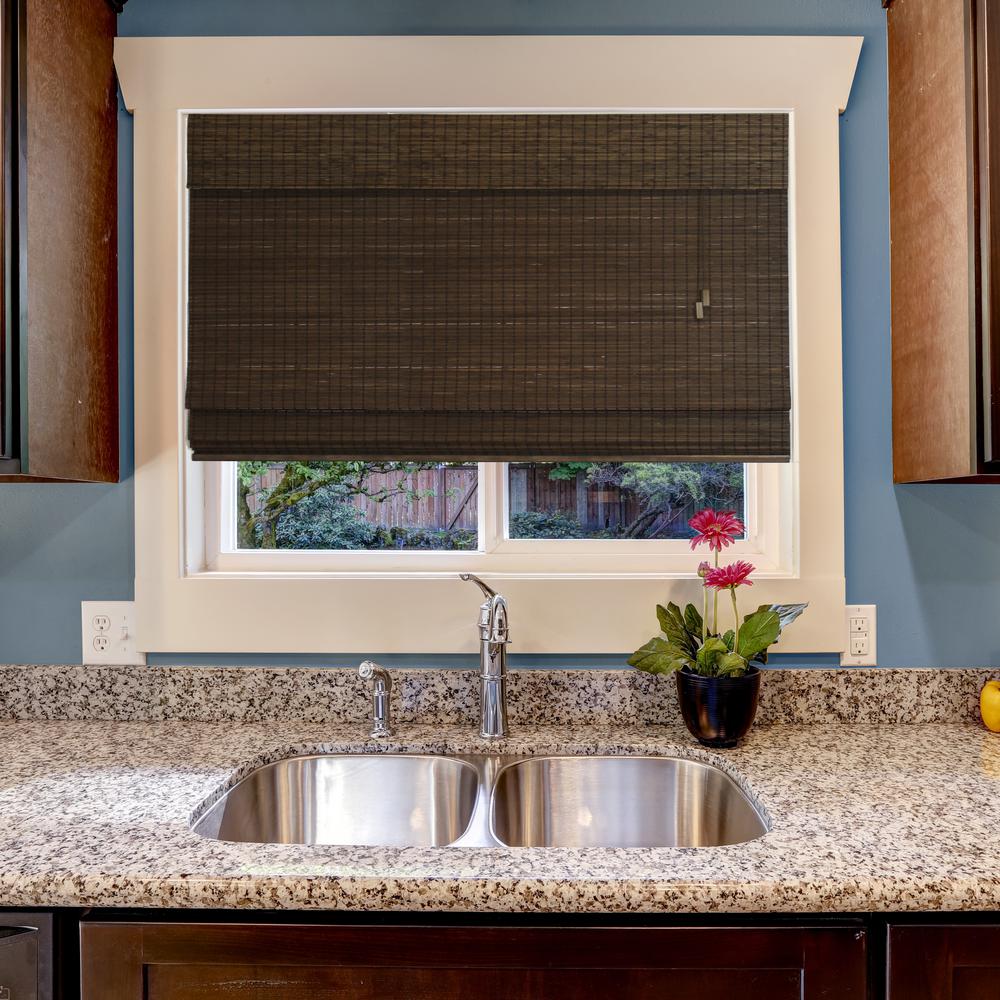 home decorators collection espresso flatweave bamboo roman home decorators collection espresso flatweave bamboo roman