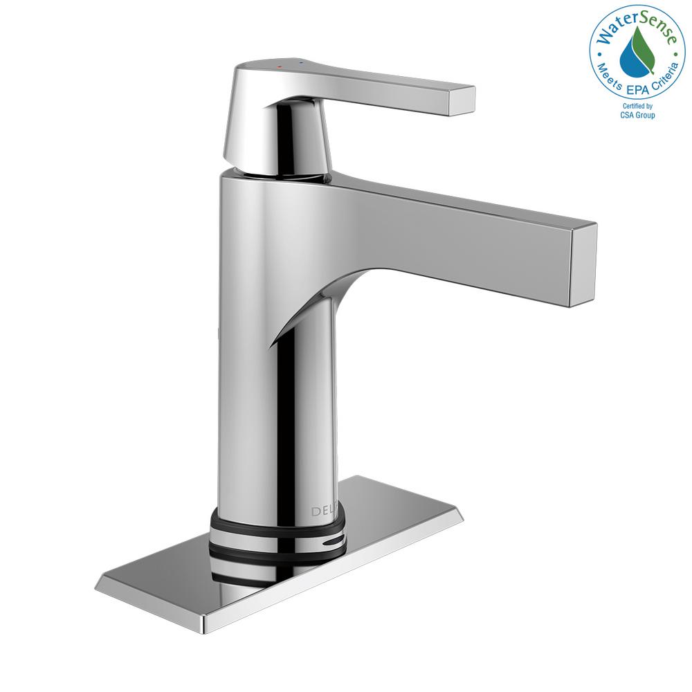 Delta Zura Single Hole Handle Bathroom Faucet With Touch2o Delta Zura Single Hole Handle