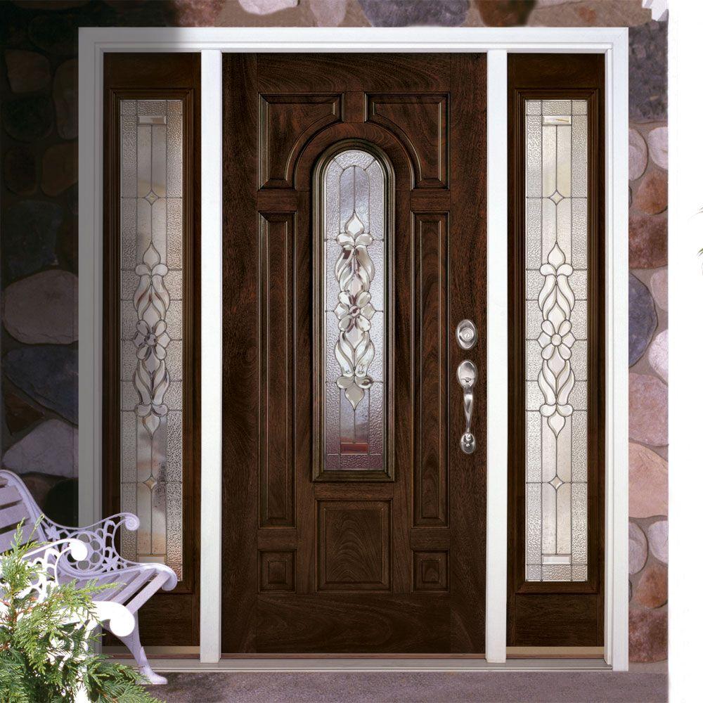 Feather River Doors 63 5 In X 81 625 In Lakewood Zinc Stained