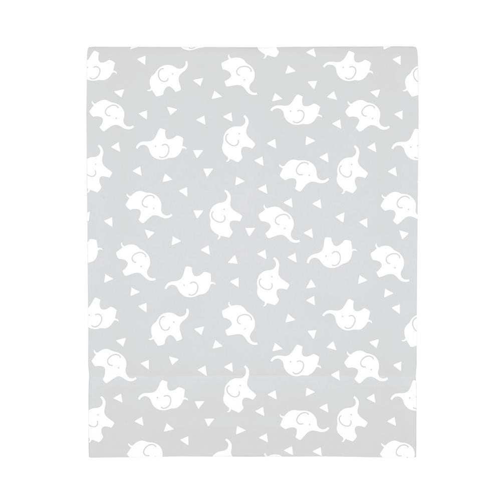 grey crib sheet