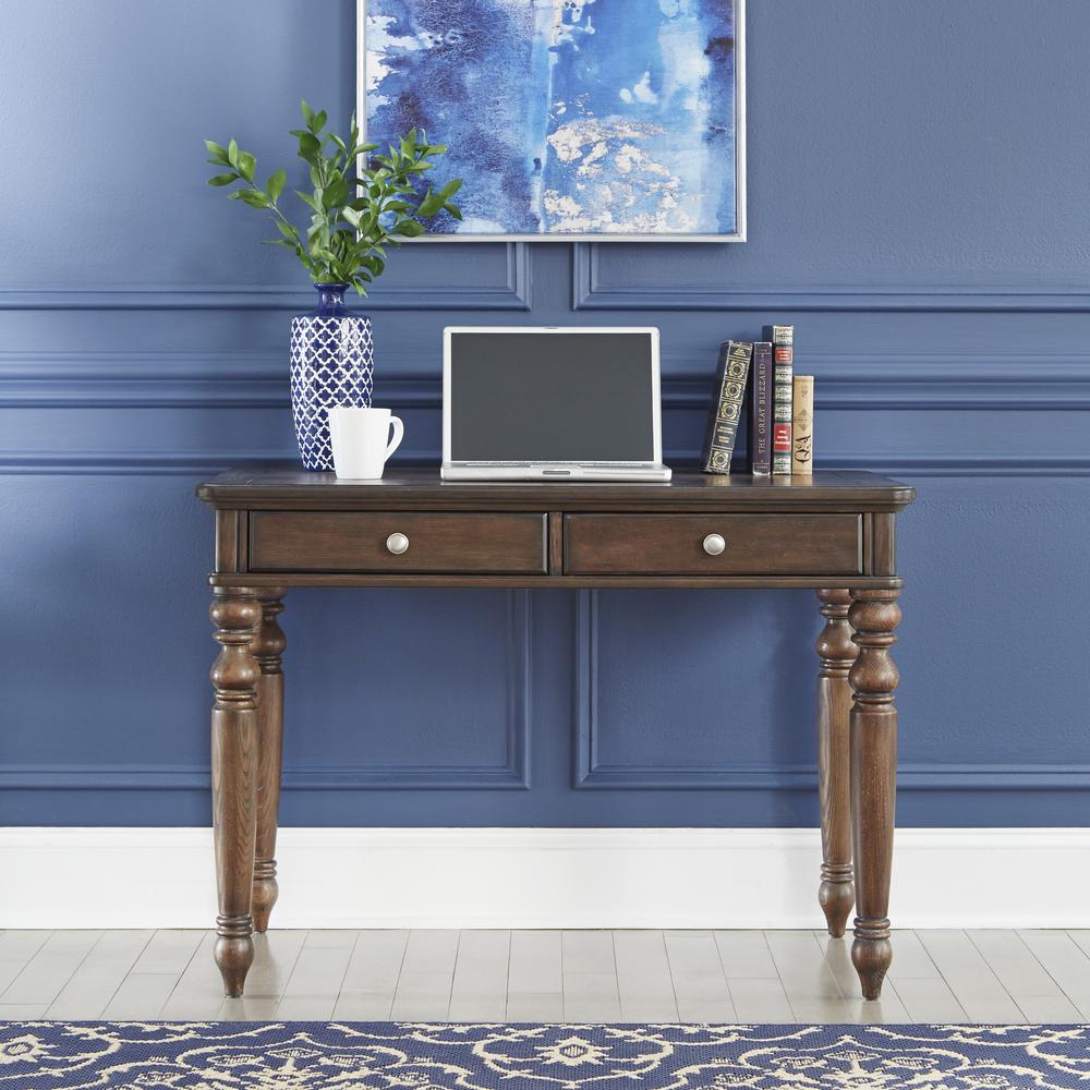 Homestyles Southport Dark Aged Oak Brown Writing Desk 5503 16