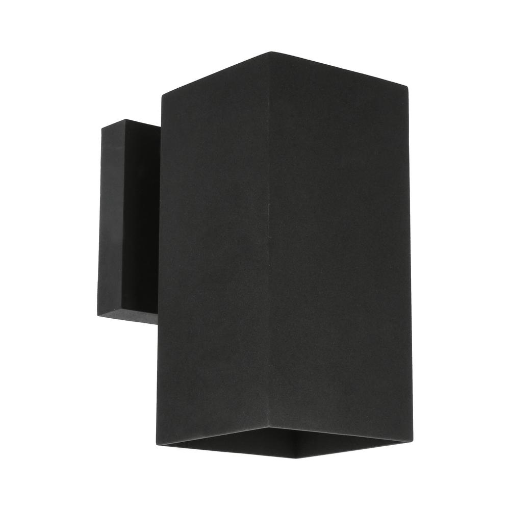 Sunset Lighting F6891 Architectural 1 Light 8  High Outdoor Wall Sconce - Black