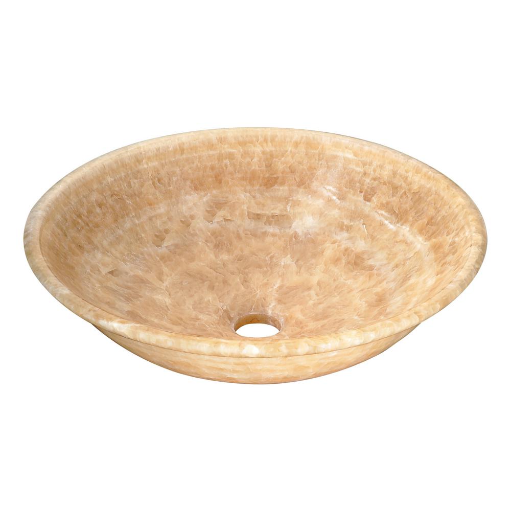 Natural Stone Vessel Sinks Bathroom Sinks The Home Depot