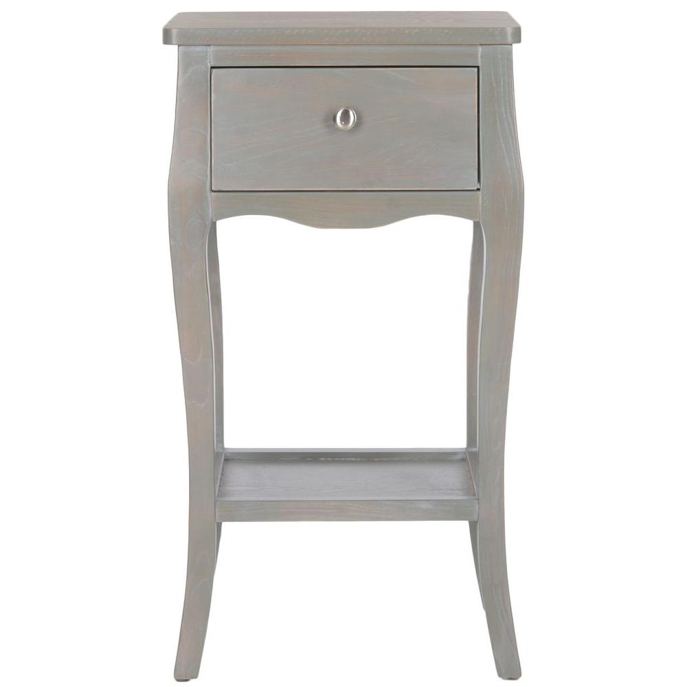 Safavieh Thelma Ash Grey Storage End TableAMH6619A The Home Depot