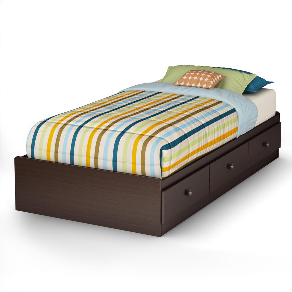 South S Zach Twin Storage Bed 3569080 The Home Depot South S Zach Twin Storage Bed