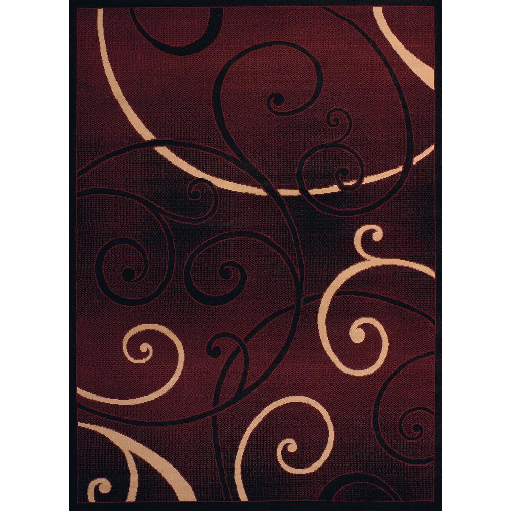 United Weavers United Weavers Contours La Chic Burgundy Accent Rug 1'10