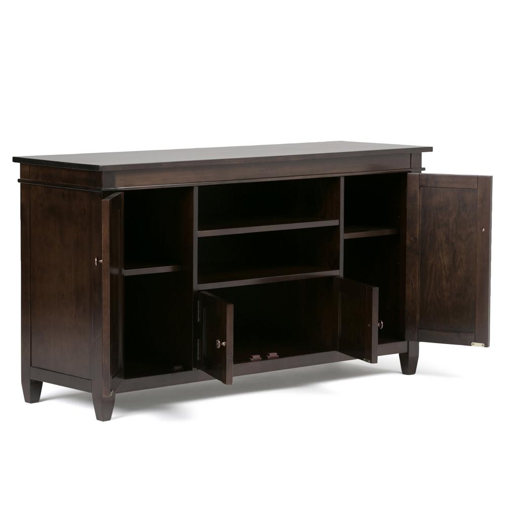 Brooklyn Max Richland Solid Wood 54 Inch Wide Contemporary Tv Max Richland Solid Wood 54 Inch Wide