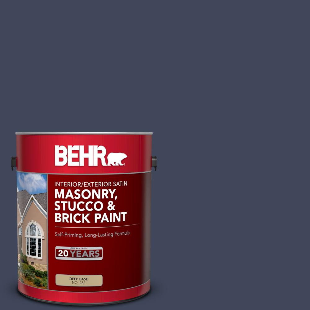 Behr 1 Gal Ppu14 18 Laguna Blue Flat Interior Exterior Masonry