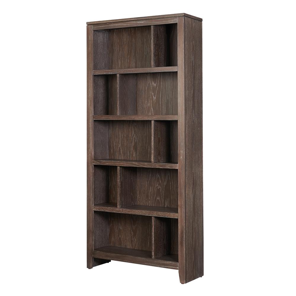 Linon Home Decor Bonnie Washed Brown Large Bookcase Thd01843 The Linon Home Decor Bonnie Washed Brown Large Bookcase