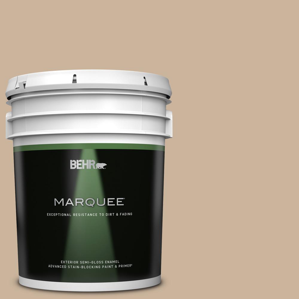 BEHR MARQUEE 5 gal. PPU407 Mushroom Bisque SemiGloss Enamel Exterior