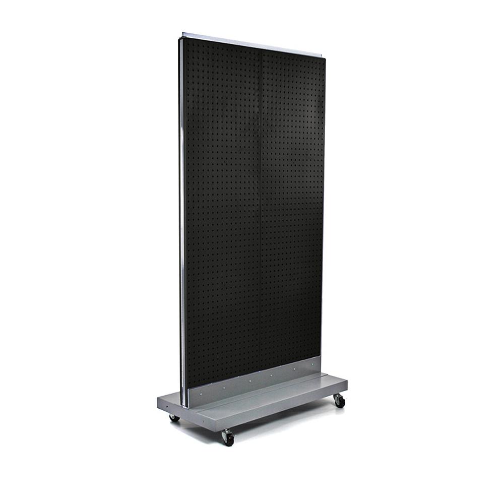 Azar Displays 60 in. H x 32 in. W TwoSided Double Pegboard Floor