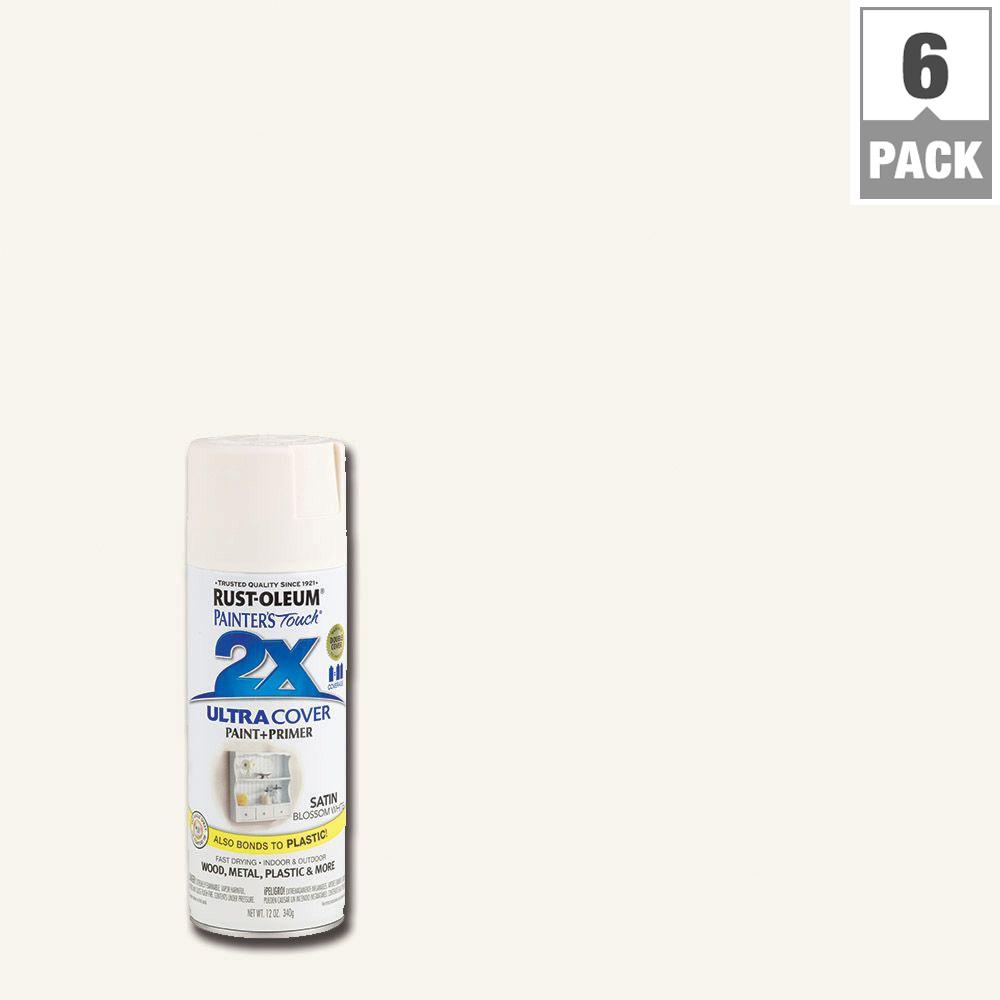 50 Whites Satin Spray Paint The Home Depot Blossom White Satin General Purpose Spray Paint 6 Pack