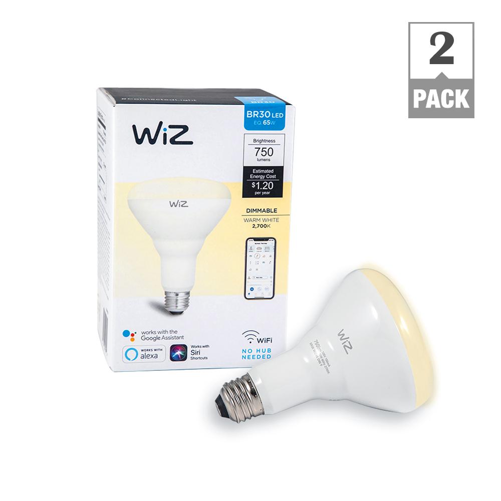 WiZ 72W Equivalent BR30 Dimmable White WiFi Connected Smart LED Light