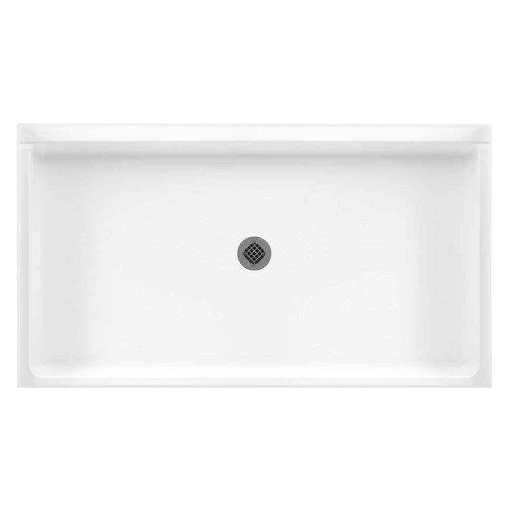 Swan 32 in. x 60 in. Solid Surface Single Threshold Center Drain Shower