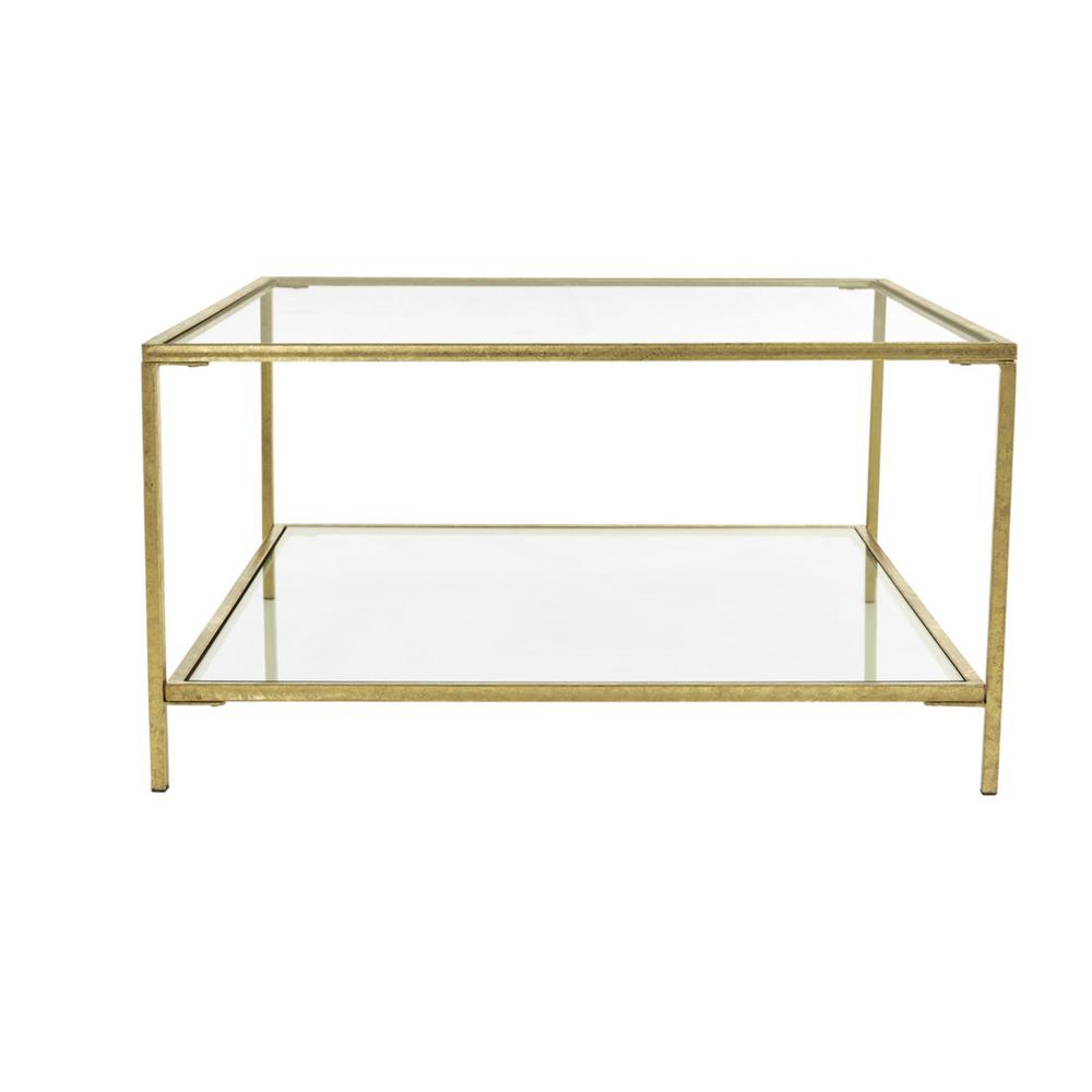 Home Decorators Collection Bella 34 in. Gold Leaf/Clear ...