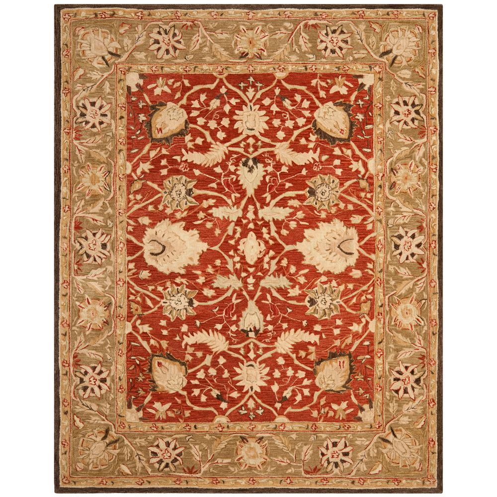 Safavieh Anatolia Rust/Green 8 ft. x 10 ft. Area RugAN512G8 The Home Depot