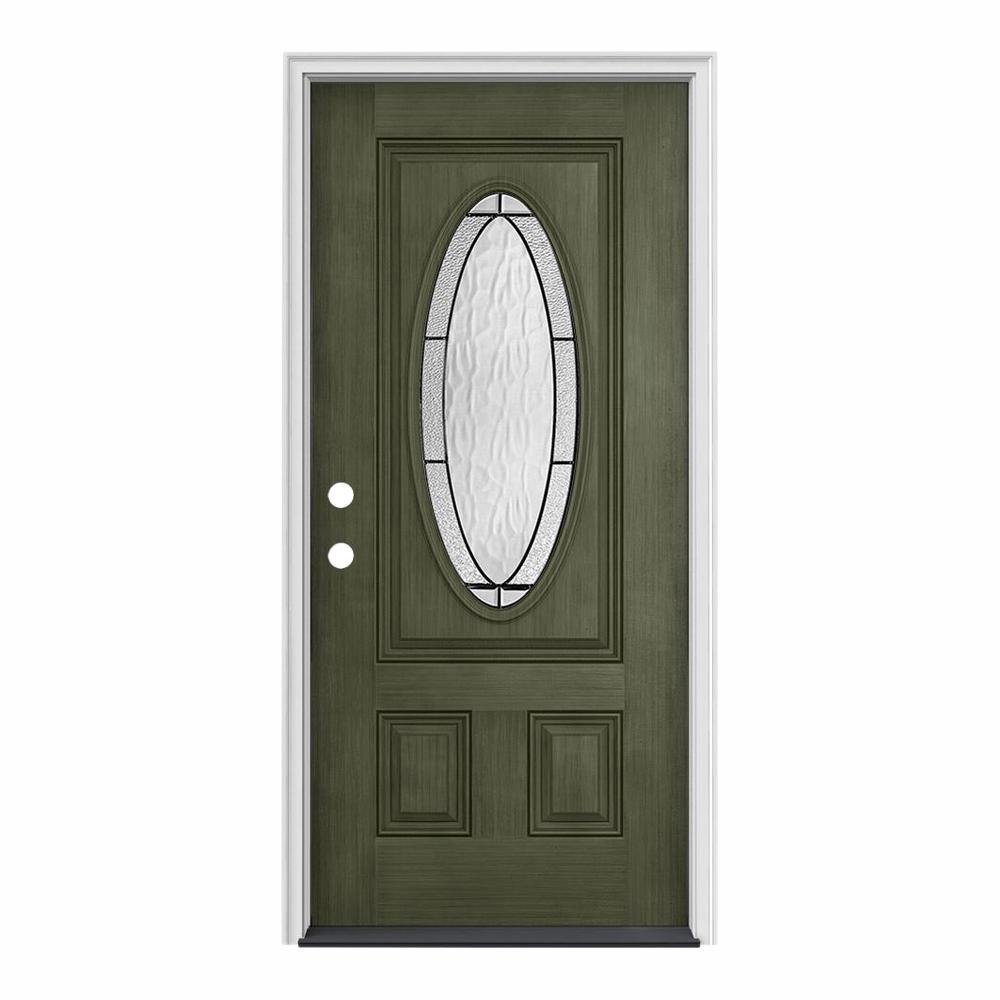 32 X 80 Green Front Doors Exterior Doors The Home Depot