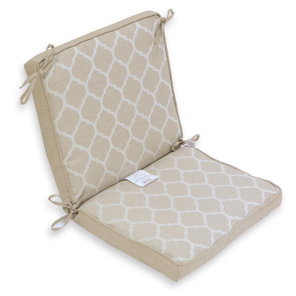 hampton bay mid back dining chair cushion
