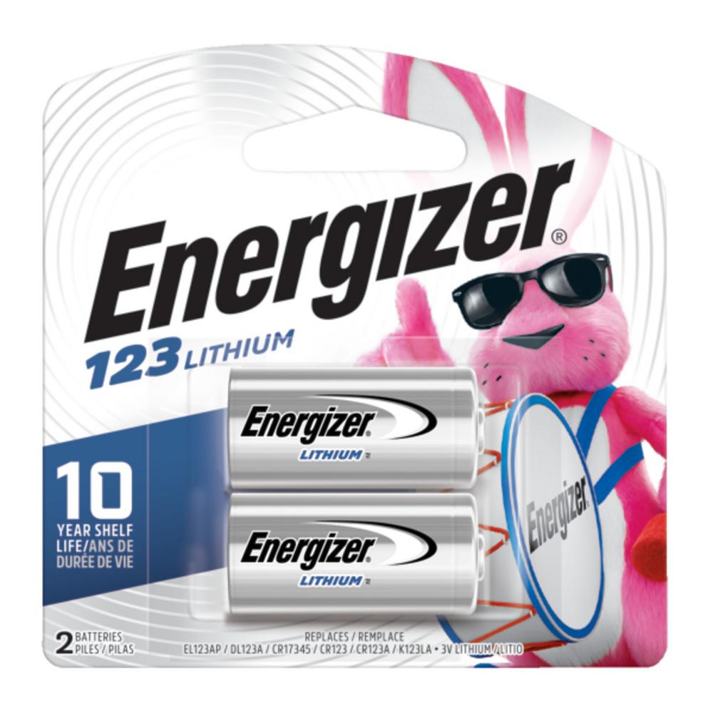 Energizer 123 Lithium Battery 2 Pack El123apb2 The Home Depot