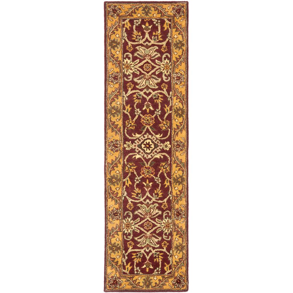 Safavieh Golden Jaipur Burgundy/Gold 2 ft. x 10 ft. Runner RugGJ250C