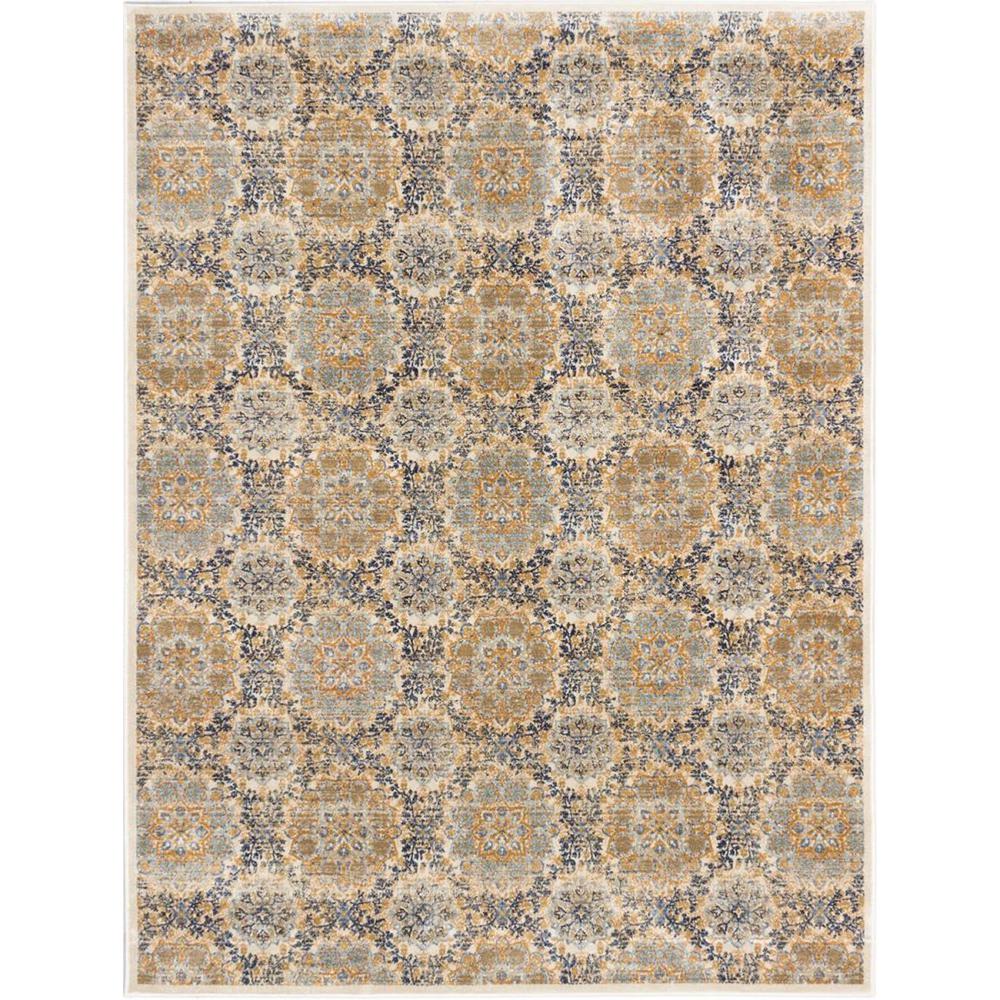 eCarpet Gallery Rosalyn Dark Ivory 7 ft. 10 in. x 10 ft. 2 in. Area Rug181226 The Home Depot