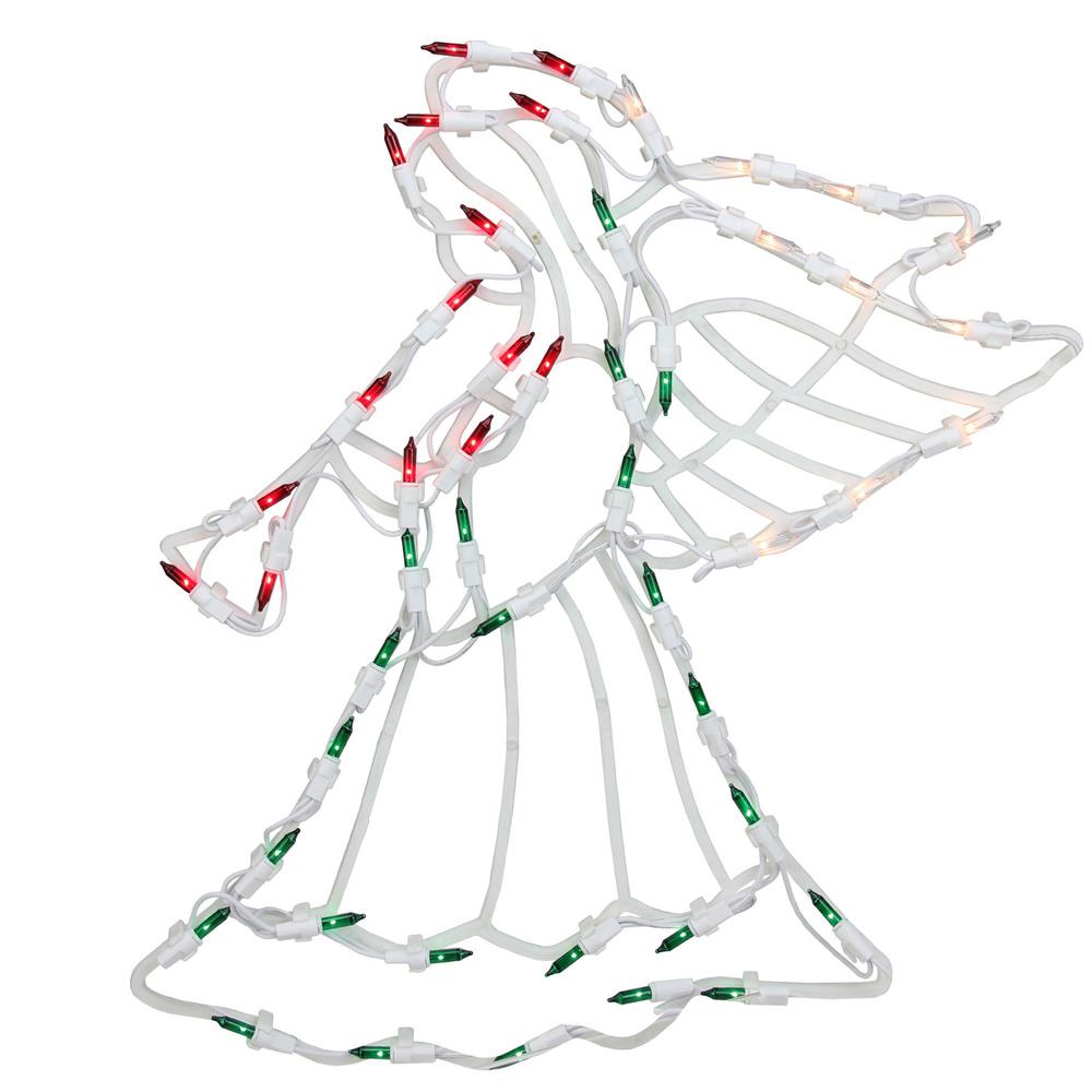 Northlight 18 In Lighted Angel Christmas Window Silhouette Lighted Angel Christmas Window Silhouette Decoration 4 Pack
