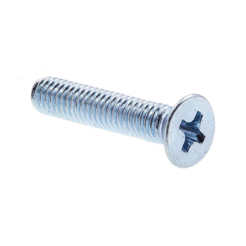 Phillips Drive Prime-Line 9121065 Machine Screws 25-Pack Flat Head Zinc Plated Steel Metric M3-0.5 X 50MM