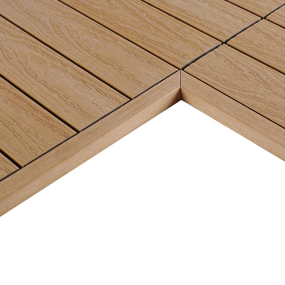NewTechWood 1/12 ft. x 1 ft. Quick Deck Composite Deck Tile Inside