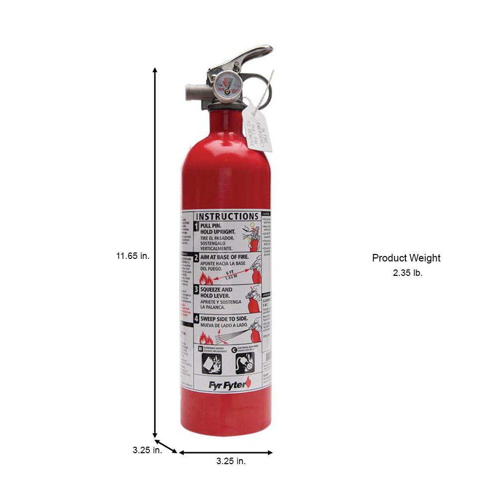 Kidde Code One Fire Extinguisher With Mount Bracket Strap 5 B C Dry Chemical One Time Use 21028347 The Home Depot