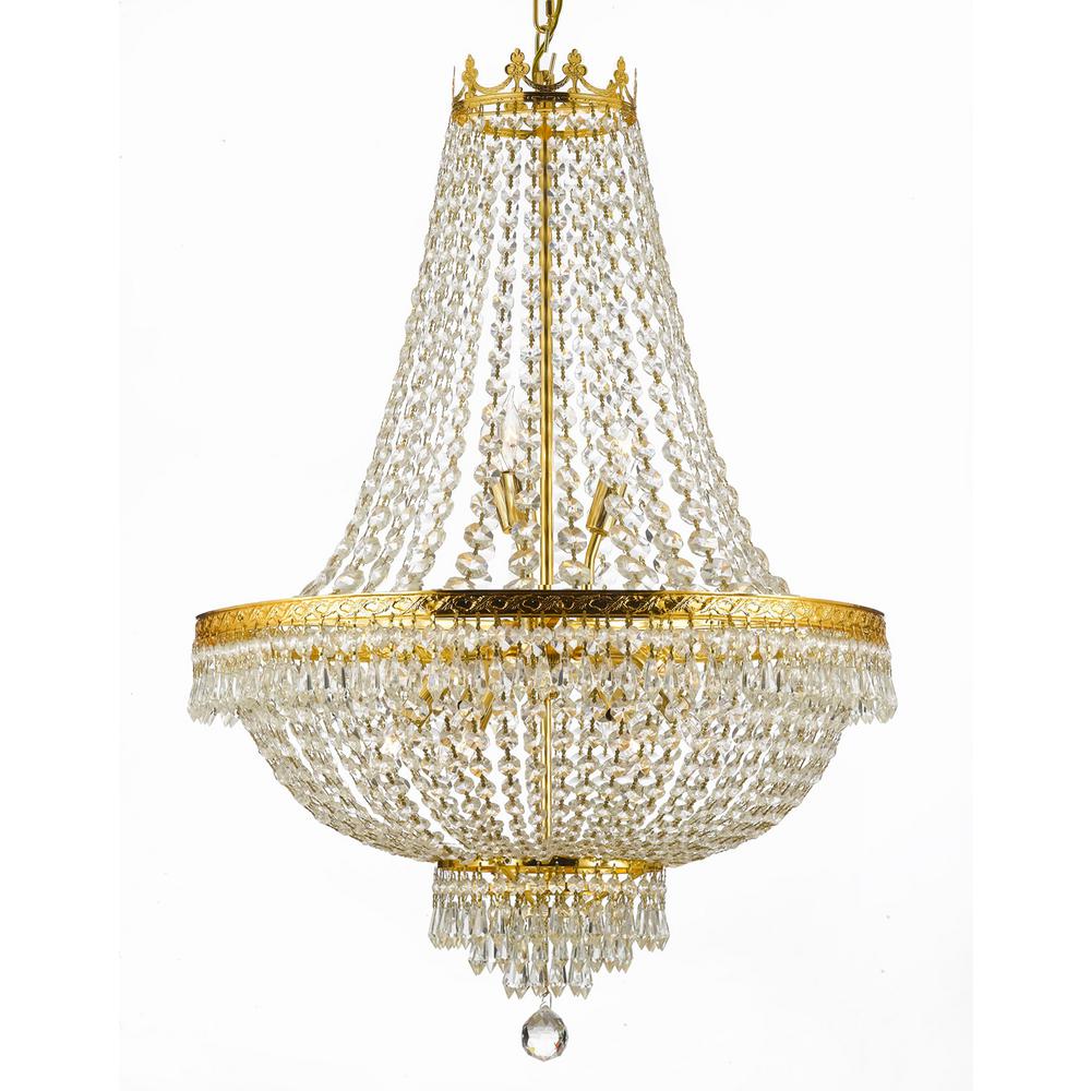 Gold And Crystal Chandeliers