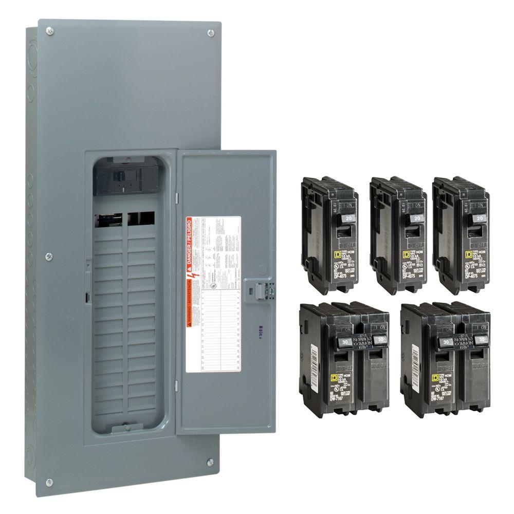 Homeline 100 Amp Main Breaker Panel