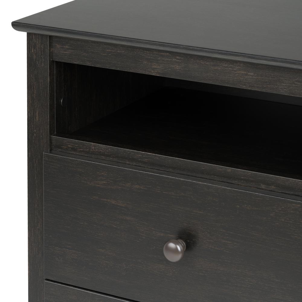 Prepac Sonoma 2 Drawer Washed Black Nightstand Hdc 2428 V The Home Depot